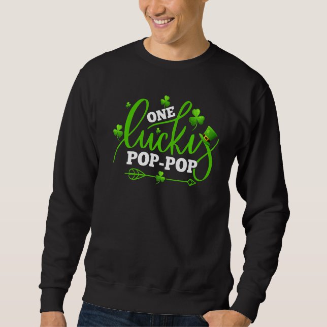 Sudadera Un pop afortunado Shamrock St Patricks Day Fiesta (Anverso)