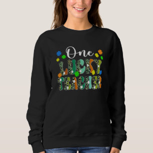 Sudadera Un profesor afortunado estampado leopardo adorable
