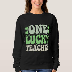 Sudadera Un profesor afortunado Groovy Retro Profesor Día d