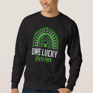 Sudadera Un profesor afortunado Rainbow St Patricks Day Gre