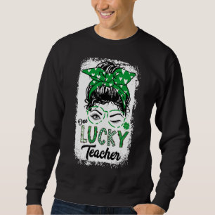 Sudadera Un profesor afortunado, St Patricks Day Wink Eye M