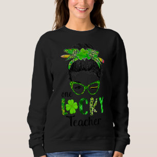 Sudadera Un profesor afortunado y gracioso día de St Patric
