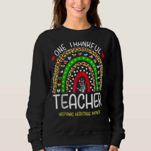 Sudadera Un profesor agradecido que cuenta el mes del patri