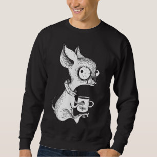 Sudadera Un regalo único de Chihuahua y arte del café para