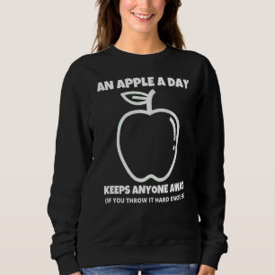 Sudadera Un sarcástico y sarcástico de Apple en un día, can