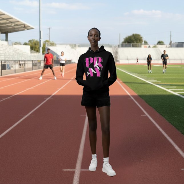 Sudadera Un simple recordatorio de rezar la fe cristiana (Strength starts here. Faith starts with PRAY.)