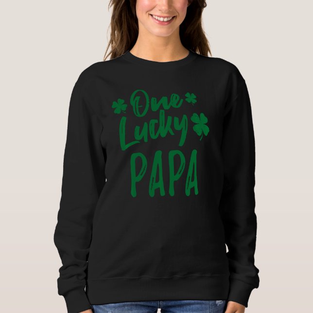 Sudadera Un Suertudo Papa St. Patrick S Day Familiar Coinci (Anverso)