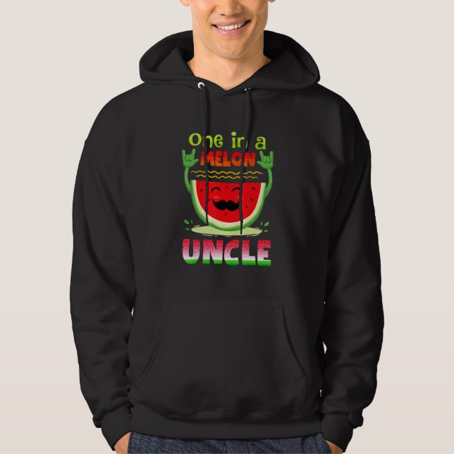 Sudadera Un Tío De Sandía De Melón Familiar Correspondiente (Anverso)