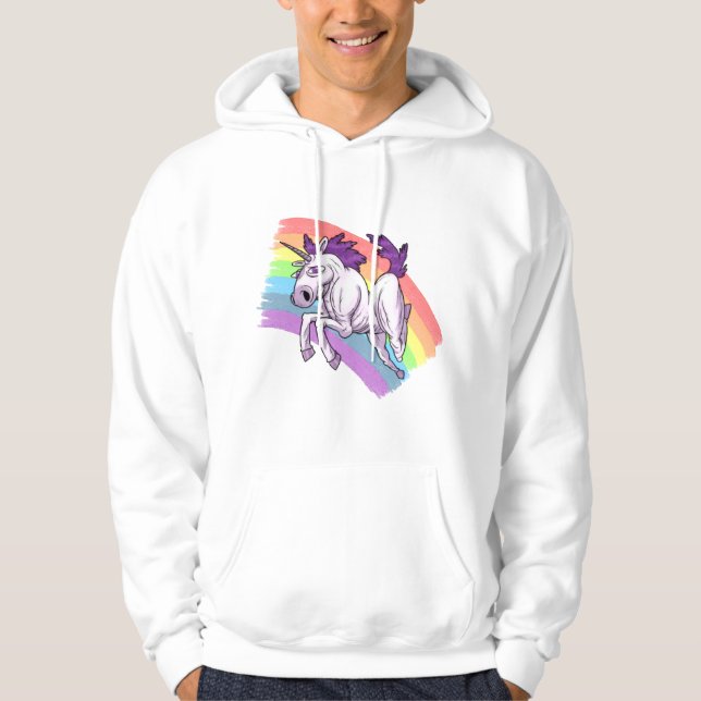 Sudadera Un unicornio majestuoso (Anverso)