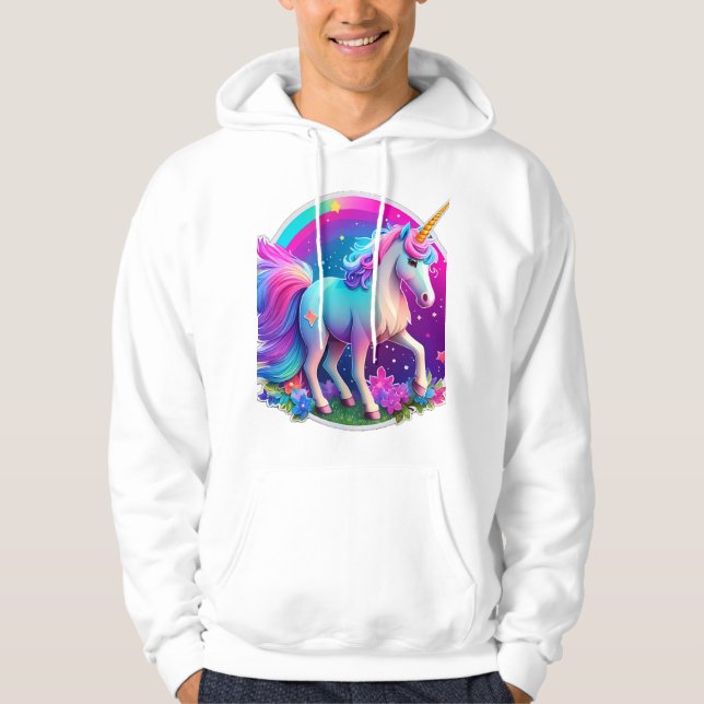 Sudadera Un unicornio precioso (Anverso)
