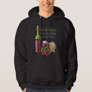 Sudadera Un Vaso De Vino Rojo Podría Salvar La Situación.