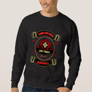 Sudadera Un Verdaderamente Gran Gorra Rojo De Un Bombero