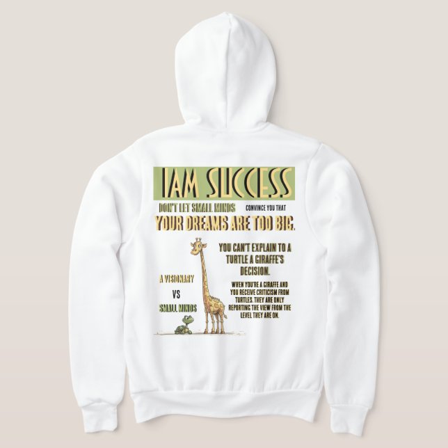 SUDADERA UN VISIONARIO (Distribución Reverso )