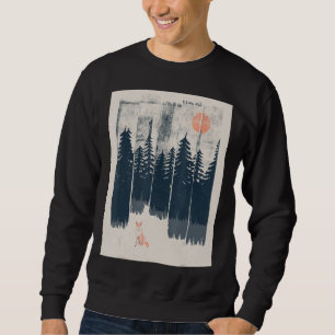 Sudadera Un Zorro En La Selva Solar De Montaña Salvaje Arte