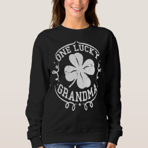 Sudadera Una abuela afortunada divertida Nana Irish Shamroc