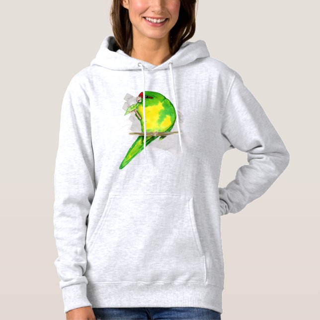 Sudadera Una acuarela de un paracaídas de corona roja (Anverso)