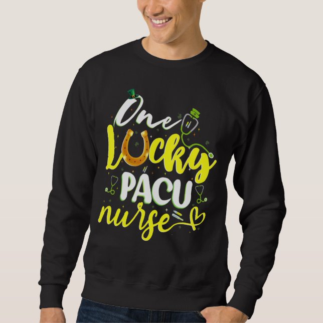 Sudadera Una afortunada enfermera de pacu Guay St Patrick S (Anverso)