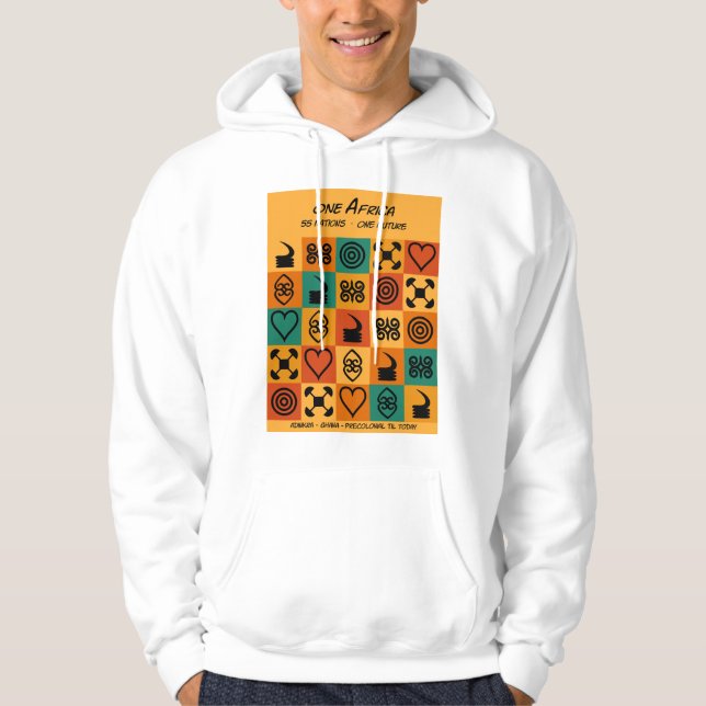 Sudadera Una África – Adinkra – Ghana -  (Anverso)