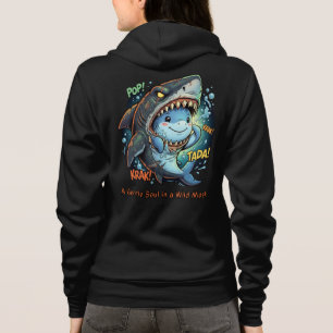 Sudadera Una alma gentil en una máscara salvaje Tiburón lin