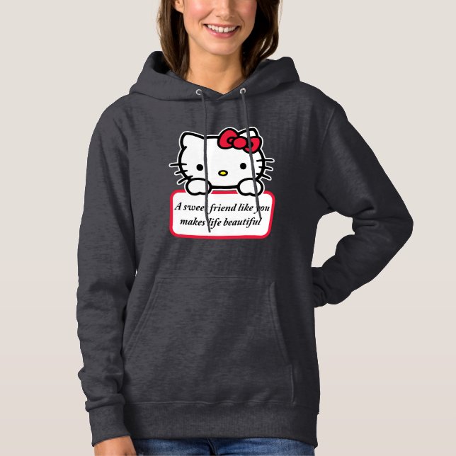 Sudadera Una amiga dulce como tú - Camiseta de cita conmove (Anverso)