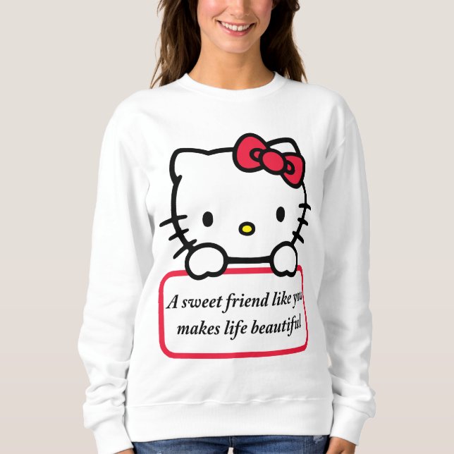 Sudadera Una amiga dulce como tú - Camiseta de cita conmove (Anverso)
