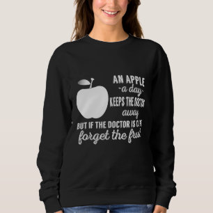 Sudadera Una Apple Al Día Mantiene Al Médica Alejado