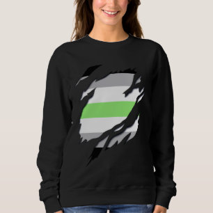 Sudadera Una bandera de género efecto 3D Orgullo Gay LGBT A