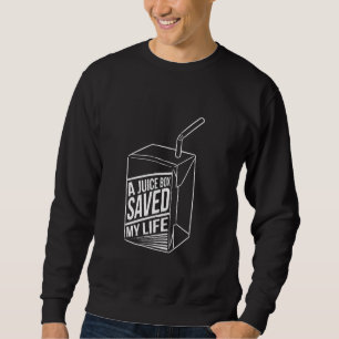 Sudadera Una caja de jugo salvó mi vida Diabetes divertidos