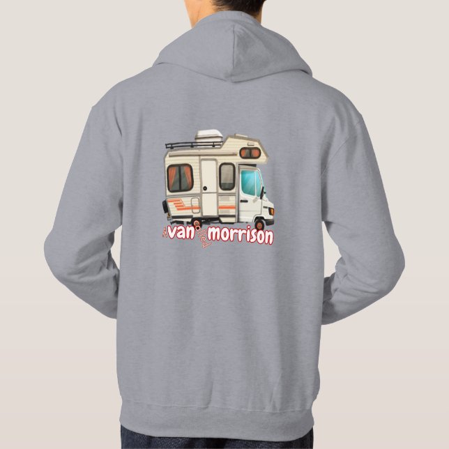 Sudadera Una Camioneta Llamó Morrison. Unisexo de camping y (Reverso)