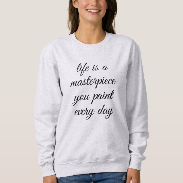 Sudadera Una camiseta básica de mujer maestra (Anverso)