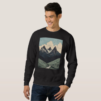 Sudadera una camiseta de montaña