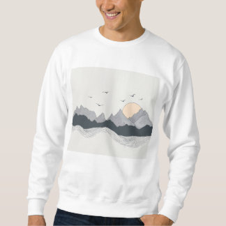 Sudadera una camiseta de montaña