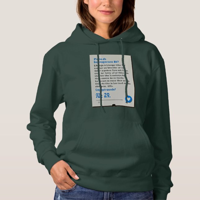 Sudadera Una carta única (Anverso)