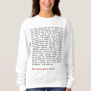 Sudadera Una carta única