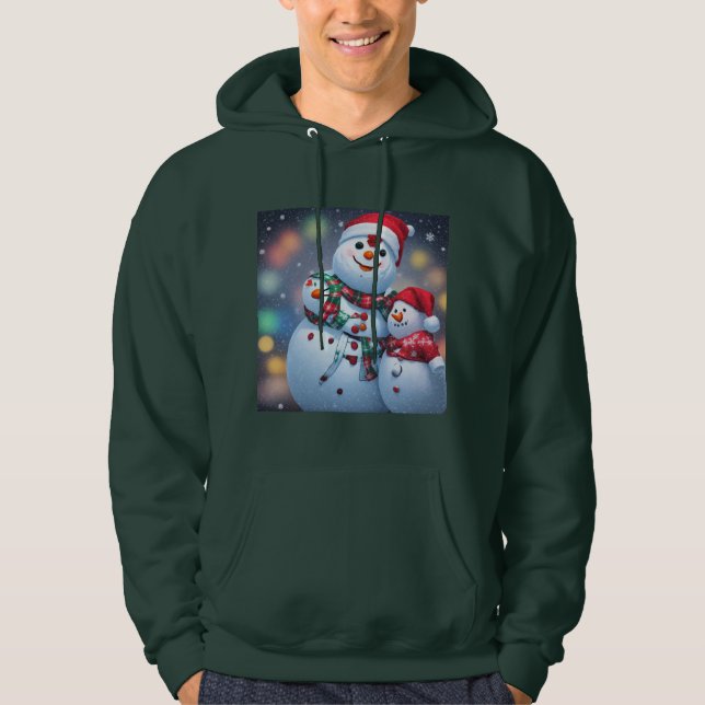Sudadera Una celebración de un muñeco de nieve (Anverso)