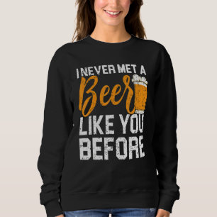 Sudadera Una cerveza como tú que bebe alcohol bebe alcohol