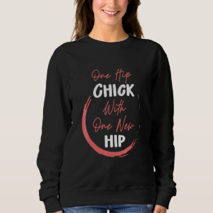 Sudadera Una chica con una cadera con una nueva cadera recu