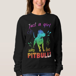 Sudadera Una chica que ama a los Pitbulls