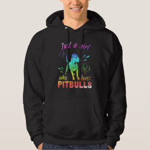 Sudadera Una chica que ama a los Pitbulls