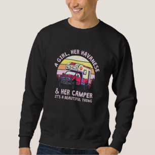 Sudadera Una Chica Su Habanés Y Su Camarero Habanés