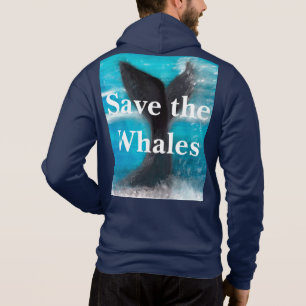 Sudadera Una cola de ballena - Salven el azul de la marina 