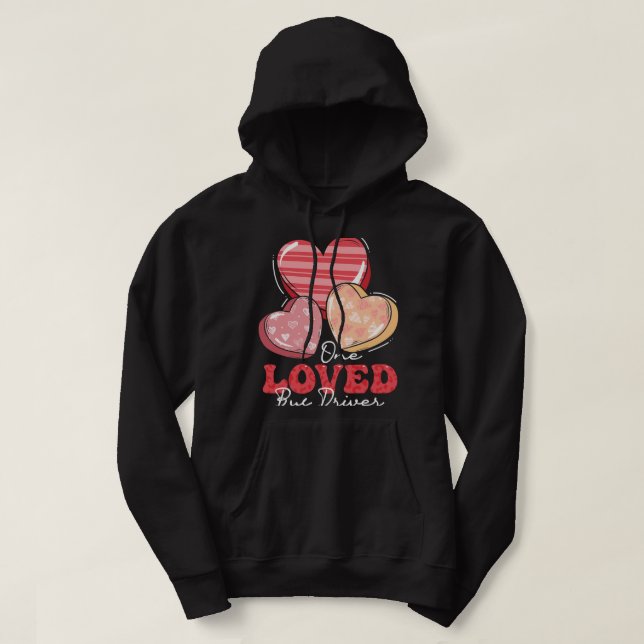 Sudadera Una conductora de autobús querida Groovy Día de Sa (Diseño del anverso)