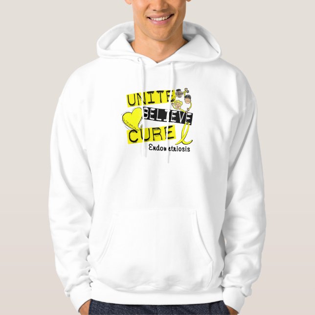 Sudadera UNA CREEN endometriosis de la CURACIÓN (Anverso)