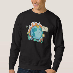 Sudadera Una declaración irónica sobre el cambio climático 