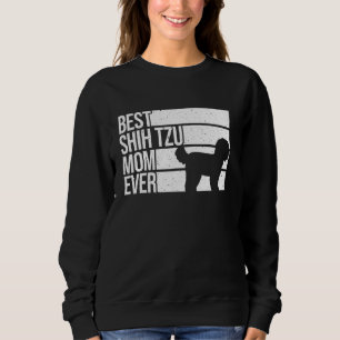 Sudadera Una divertida Shih Tzu Mom para las mujeres Chicas
