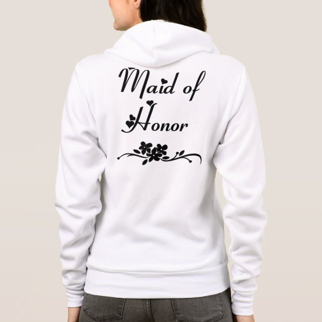 Sudadera Una doncella clásica de honor (Reverso)