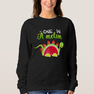 Sudadera Una en un Naranja de sandía de frutas de los dinos