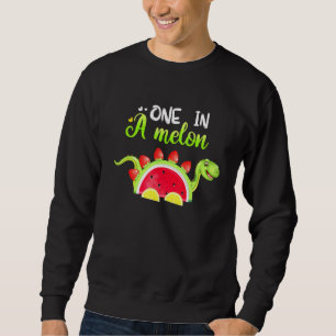 Sudadera Una en un Naranja de sandía de frutas de los dinos