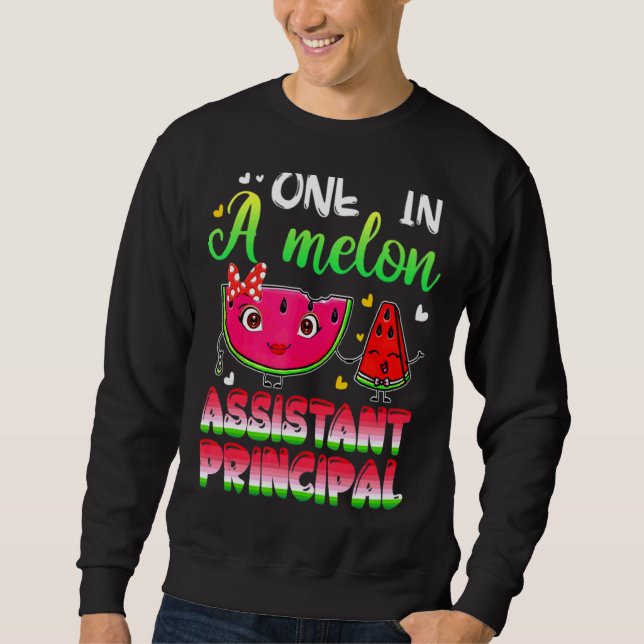 Sudadera Una en una sandía principal asistente de Melón (Anverso)