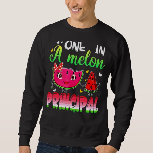 Sudadera Una en una sandía principal de melón (Anverso)